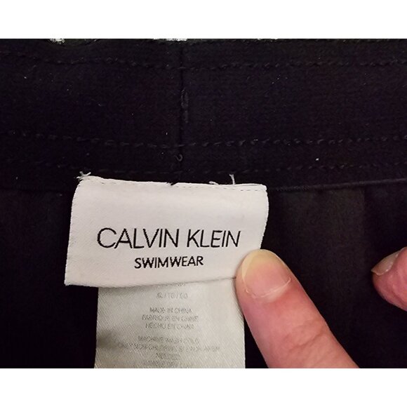 Calvin Klein Men's Navy Swimwear Shorts With Elastic Waist & Zipper Pocket Large - Picture 3 of 7